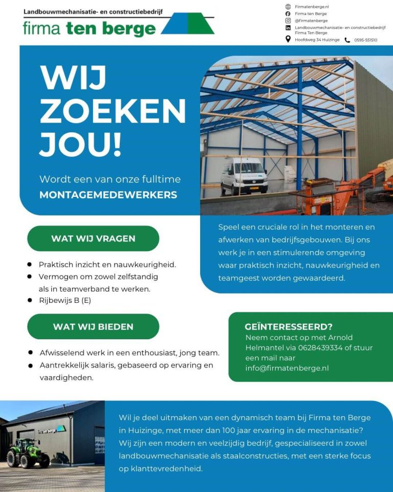 Wij zoeken collega’s